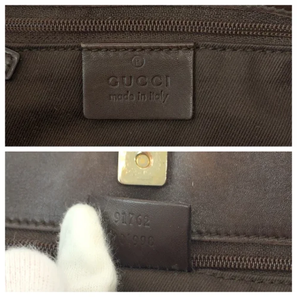 Gucci Vintage Pre-owned Canvas crossbody-bags Beige Dames