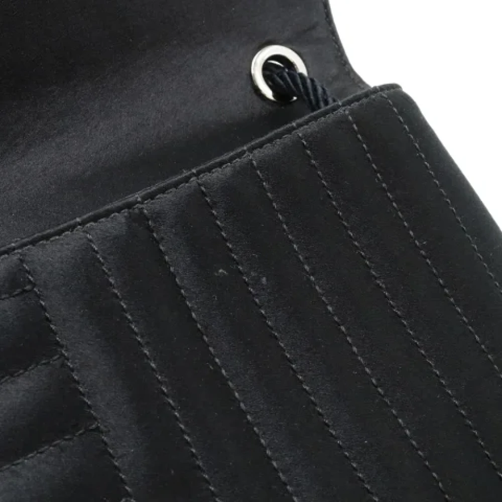 Chanel Vintage Pre-owned Canvas crossbody-bags Black Dames