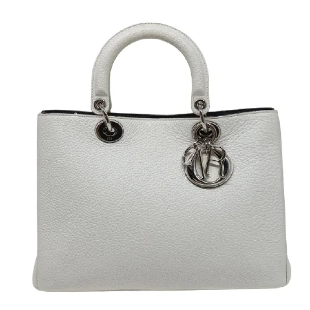 Dior Vintage Pre-owned Leather dior-bags White Dames
