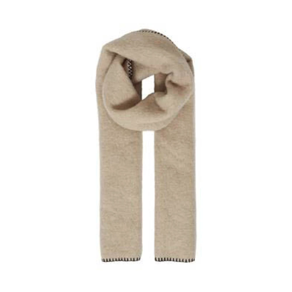 Ichi Beige Freewear Sjaal Doeskin Beige Dames
