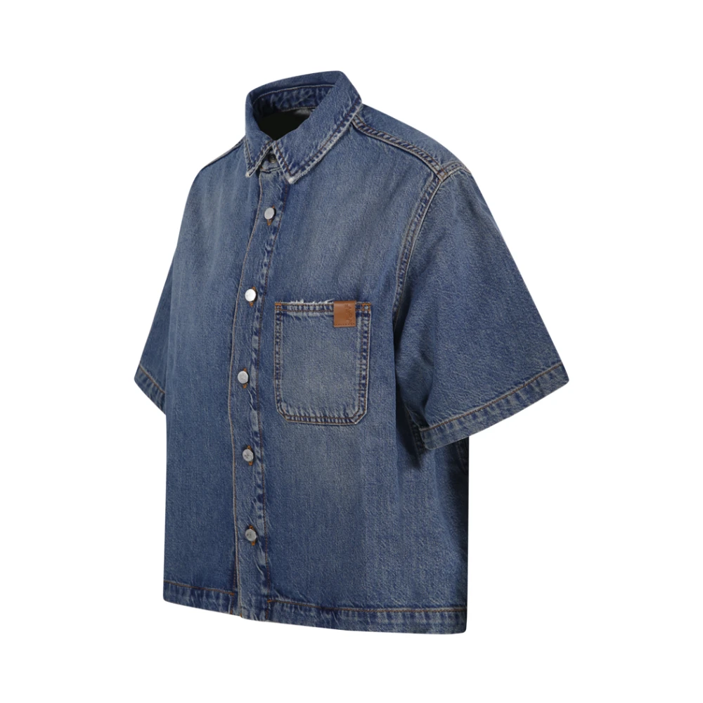 Haikure Blauwe Olijfshirt Ionische Stijl Blue Dames