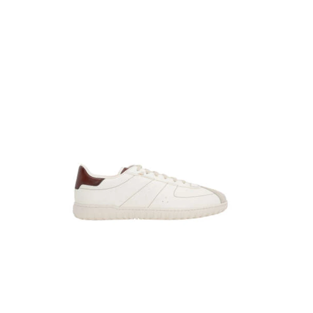 Berluti Witte Leren Lage Sneakers White Heren