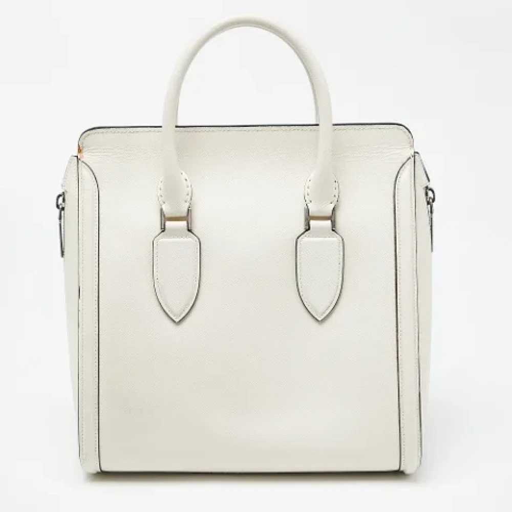 Alexander McQueen Pre-owned Leather totes White Dames