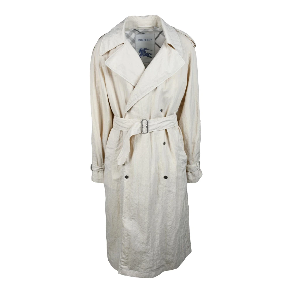 Burberry Waterdichte Trenchcoat met Logovoering Beige Heren