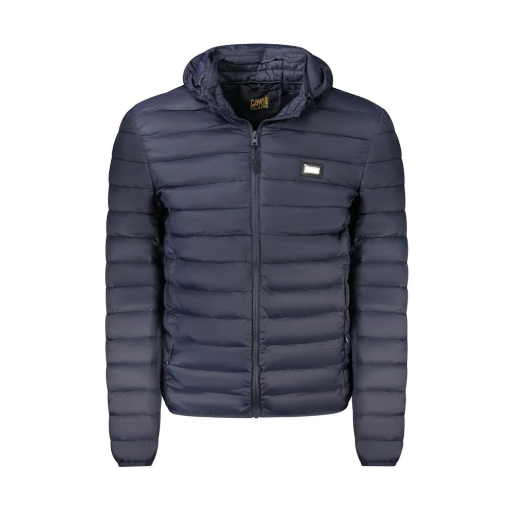 Cavalli Class Men's Blue Winter Jackets, 2XL, Polyester Jacket With Zip Closure And Pockets