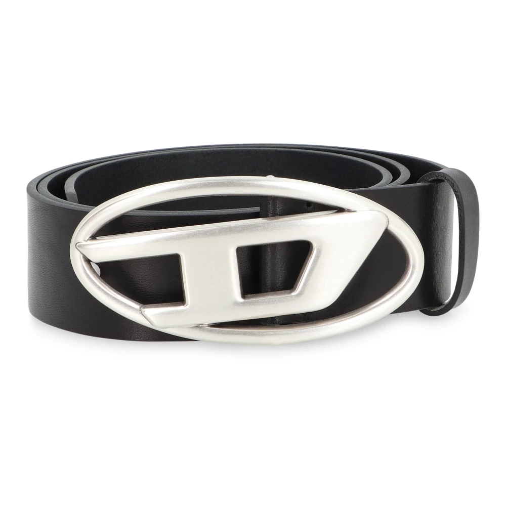 Diesel B-1Dr Leather Belt - Female - Belts - Black - 80 Cm - Accessories