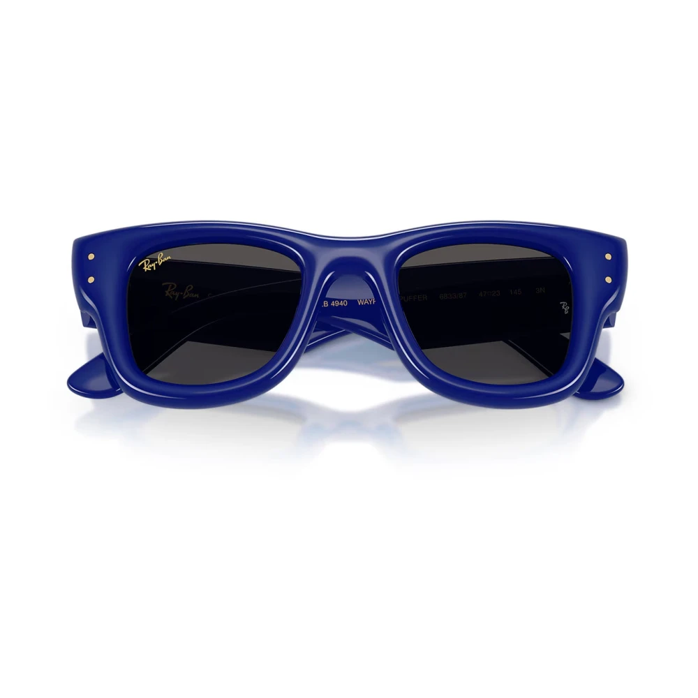 Ray-Ban Unisex Blue Sunglasses, 47 Mm, Rb4940 Wayfarer Puffer