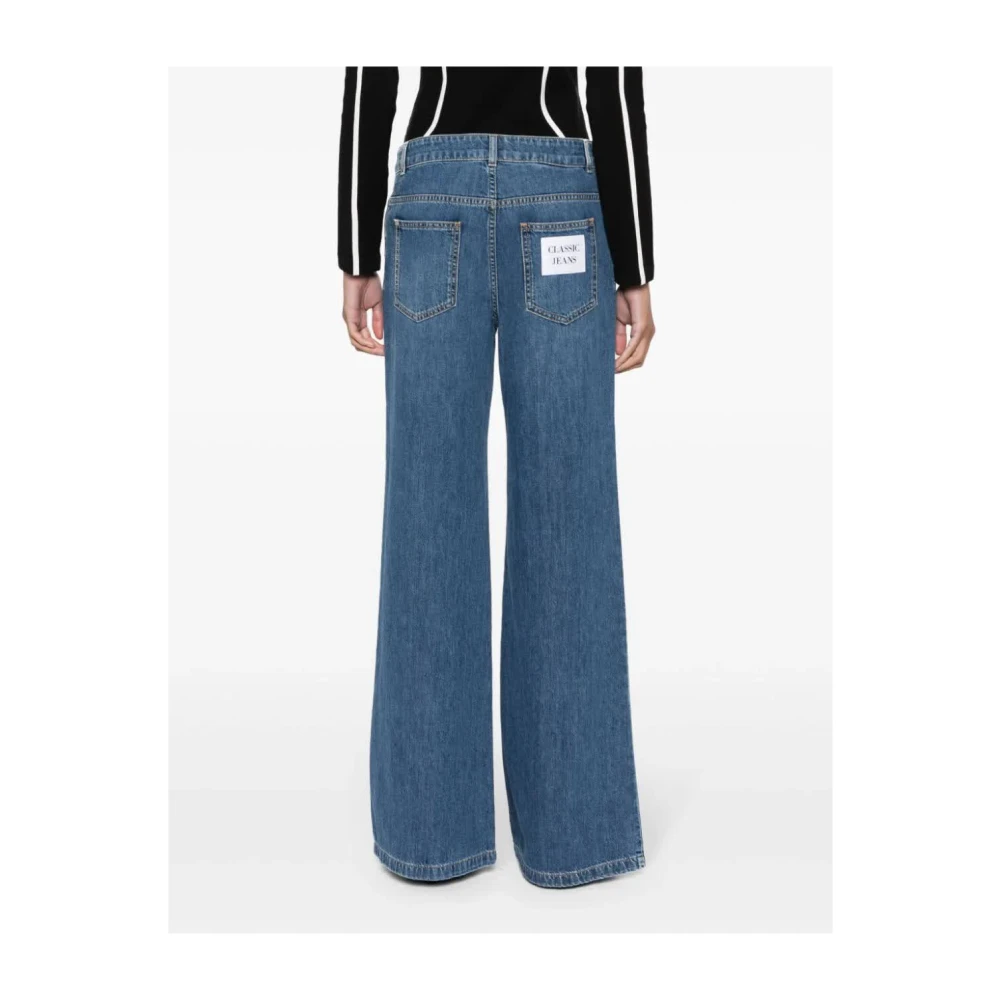 Moschino Flared Jeans Blue Dames