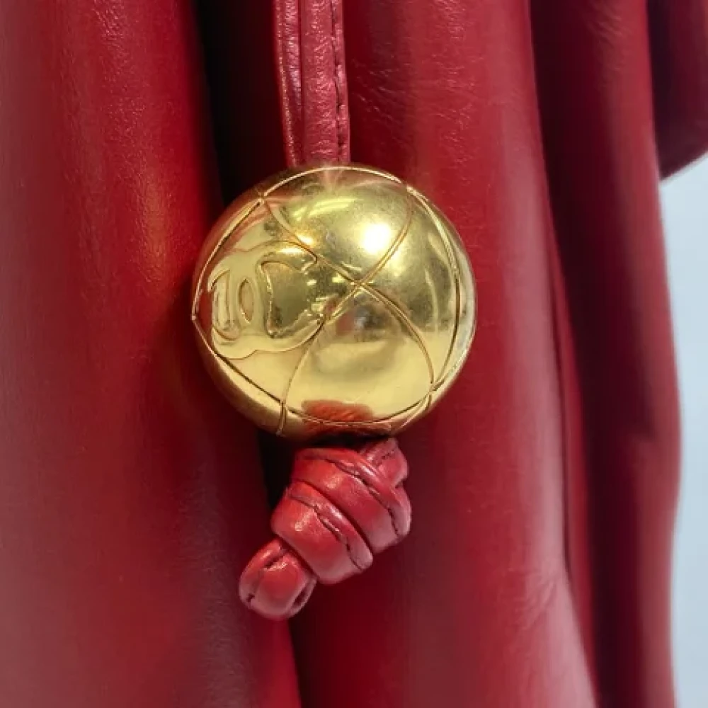 Chanel Vintage Pre-owned Leather chanel-bags Red Dames