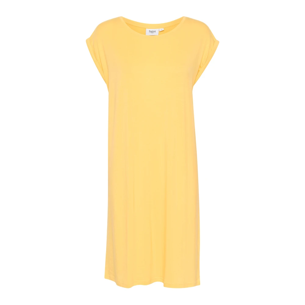 Saint Tropez Adeliasz Jurk Yarrow Yellow Dames