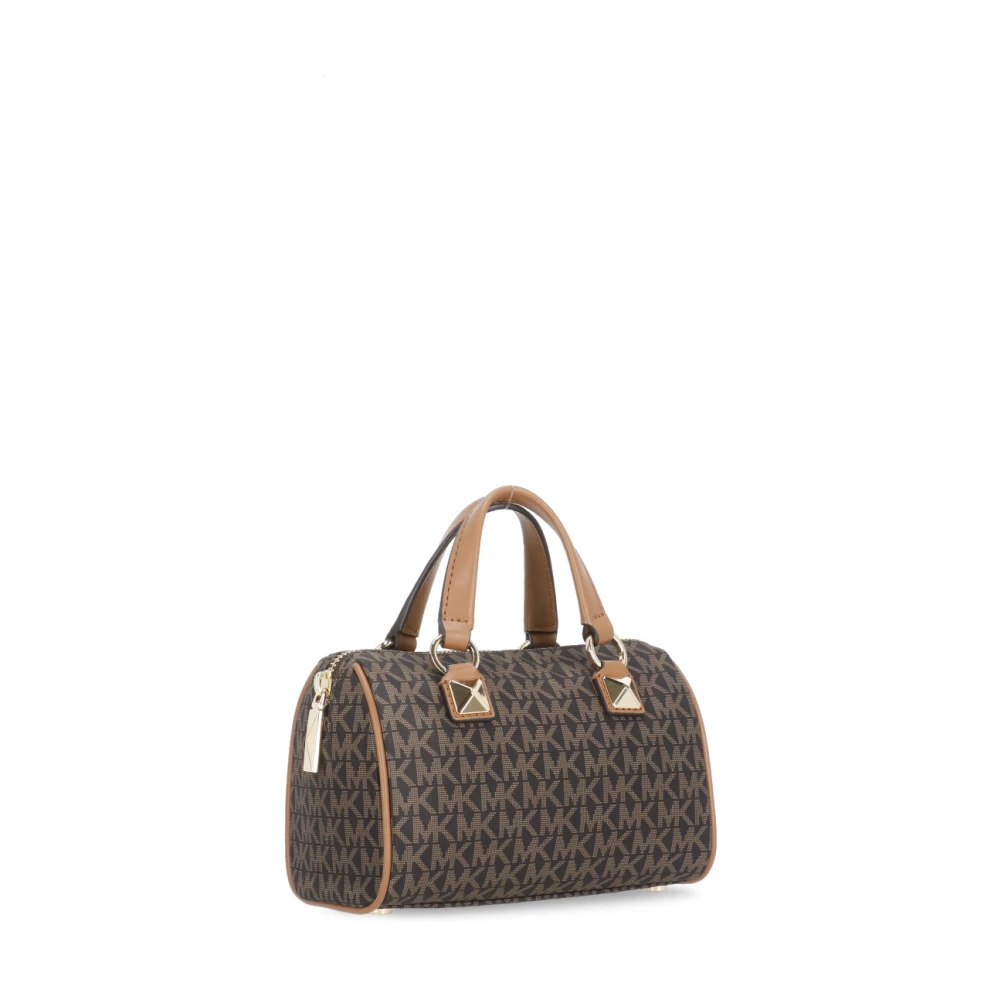 Michael Kors Bruine Stoffen Handtas met Monogram Brown Dames