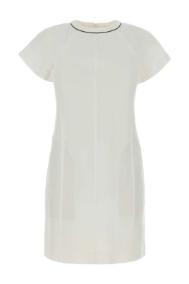 Fluid Viscose and Linen Twill Dress