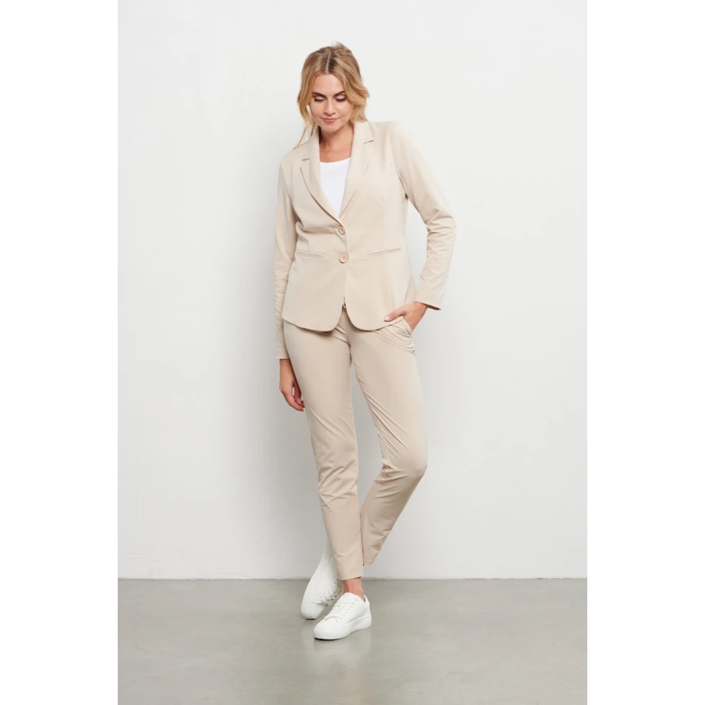 &Co Woman Blazer met ruitpatroon Beige Dames