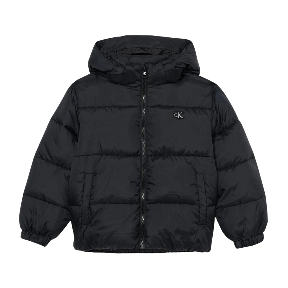 Calvin Klein , Winter Jackets, Male, Black, 8 Y | 128 Cm, Giubotto Con Cappuccio Staccabile - Image 3