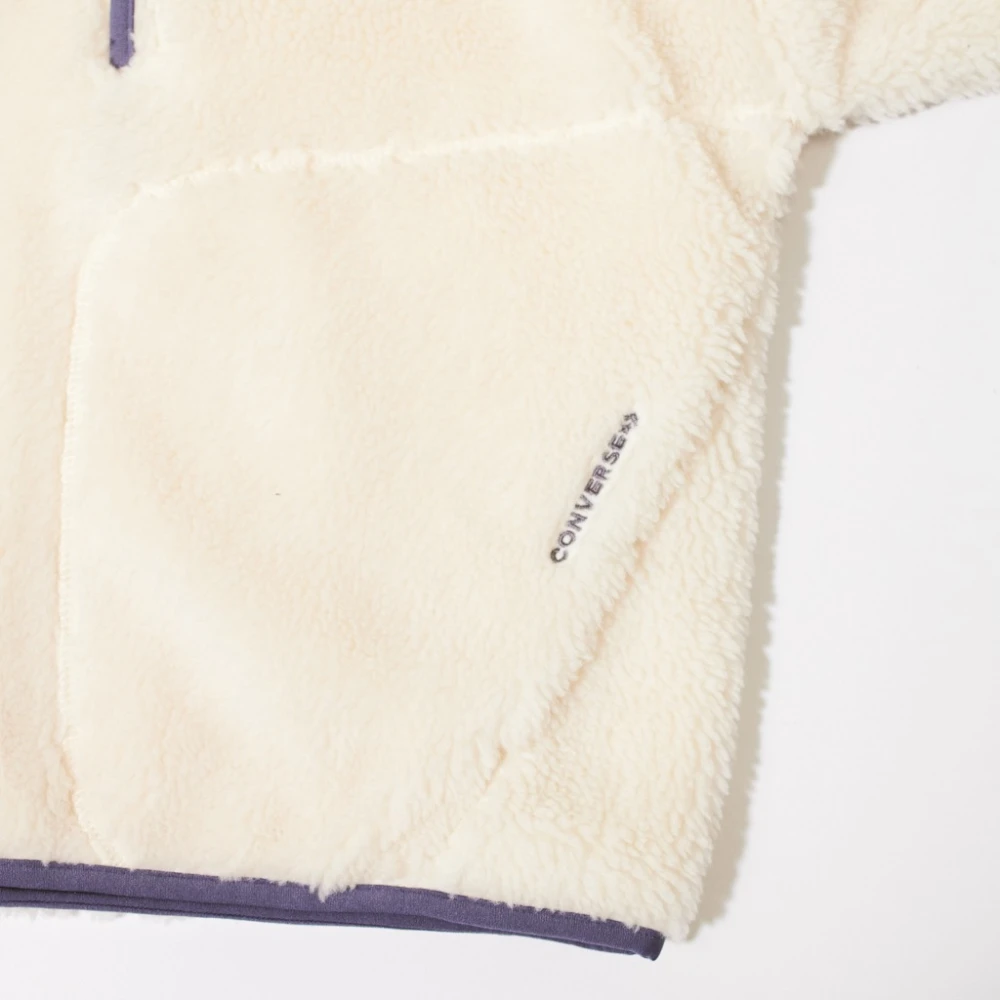 Converse Sherpa Full-Zip Jacket White Dames