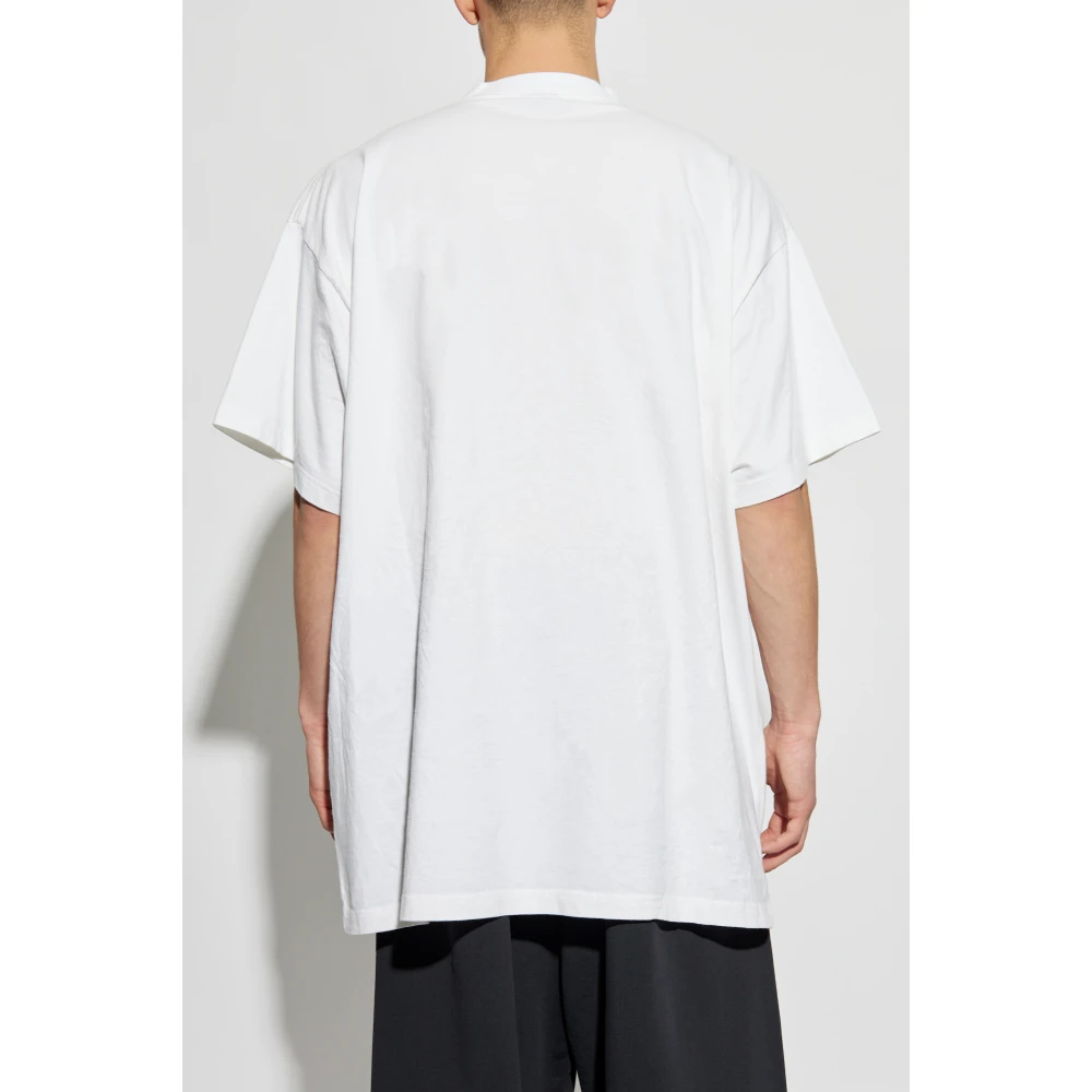 Balenciaga T-shirt met print Beige Heren