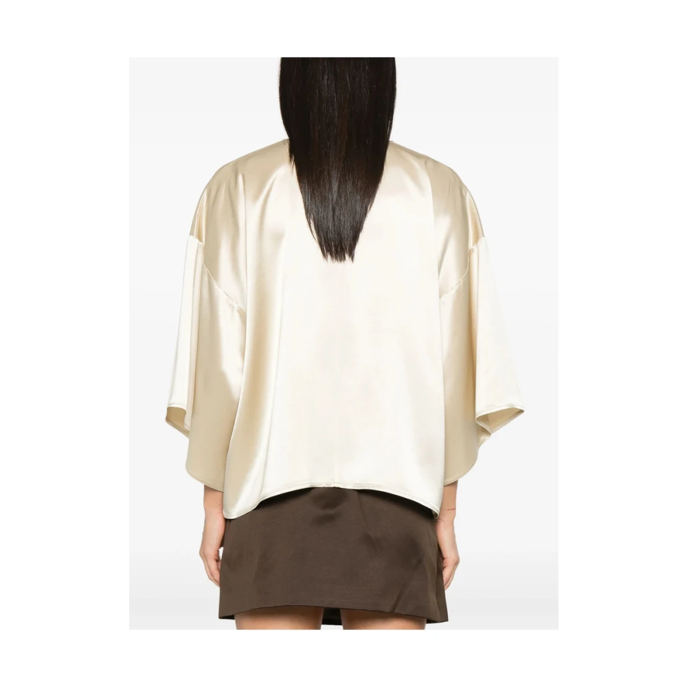 By Malene Birger Beige Keyhole Neck Sweater By Herenne Birger Beige Dames