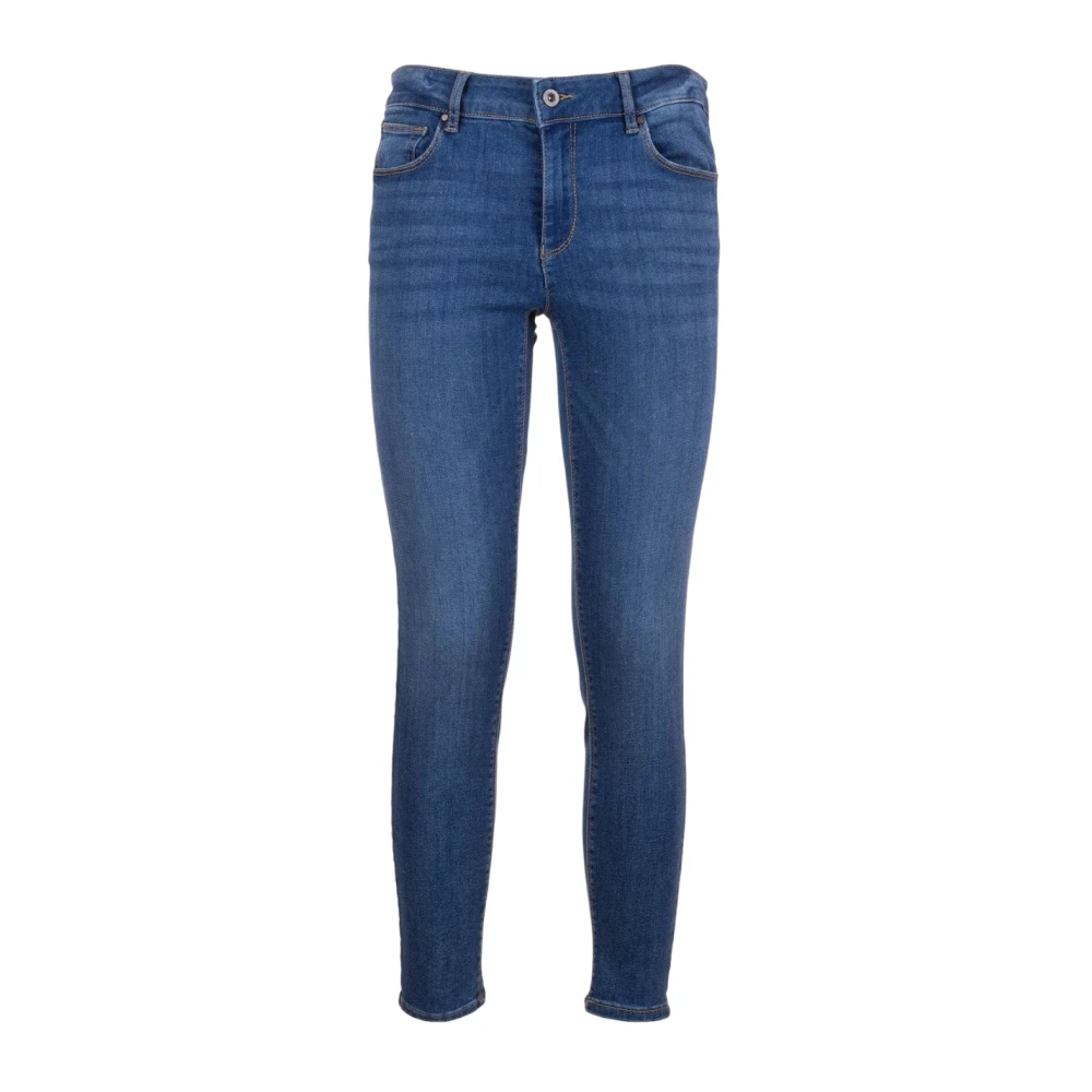 Fracomina Donna Blu Pantaloni Slim Fit In Denim
