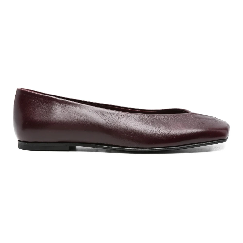 Alohas Damen Rot Ballerinas Mit Eckiger Spitze