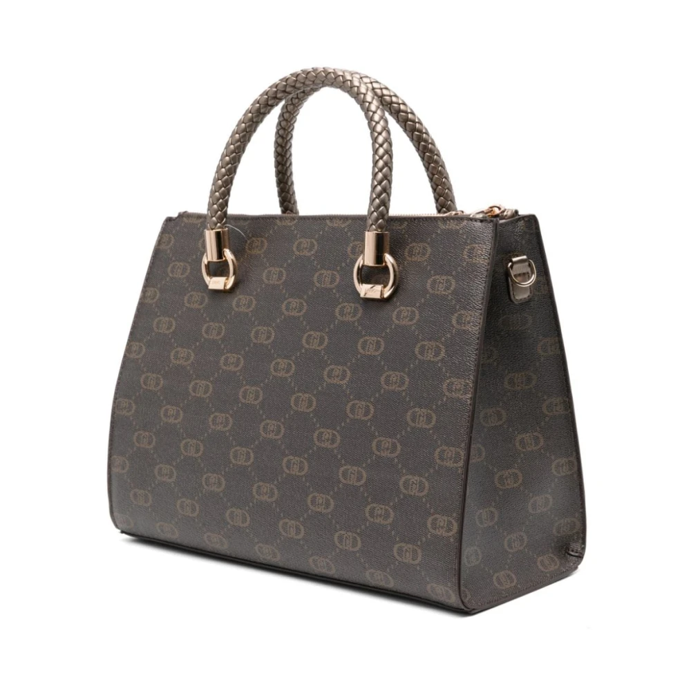 Liu Jo Bruine Logo Print Handtas Brown Dames