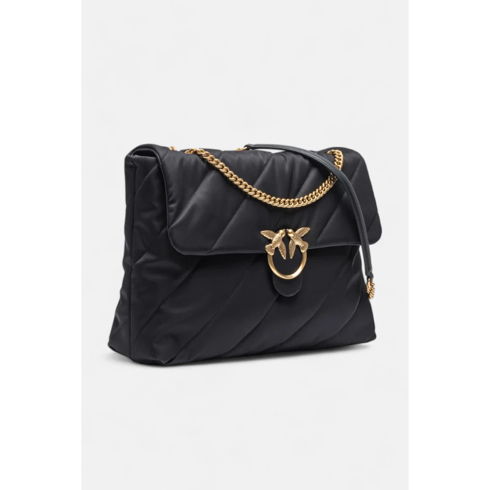 pinko Gewatteerde Love Puff Schoudertas Black Dames
