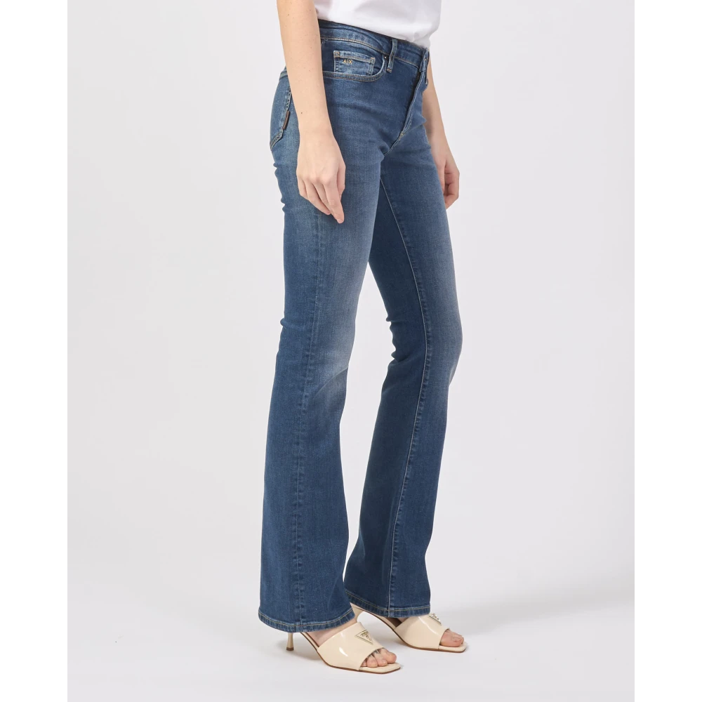 Armani Exchange Flared Jeans Blauw Blue Dames
