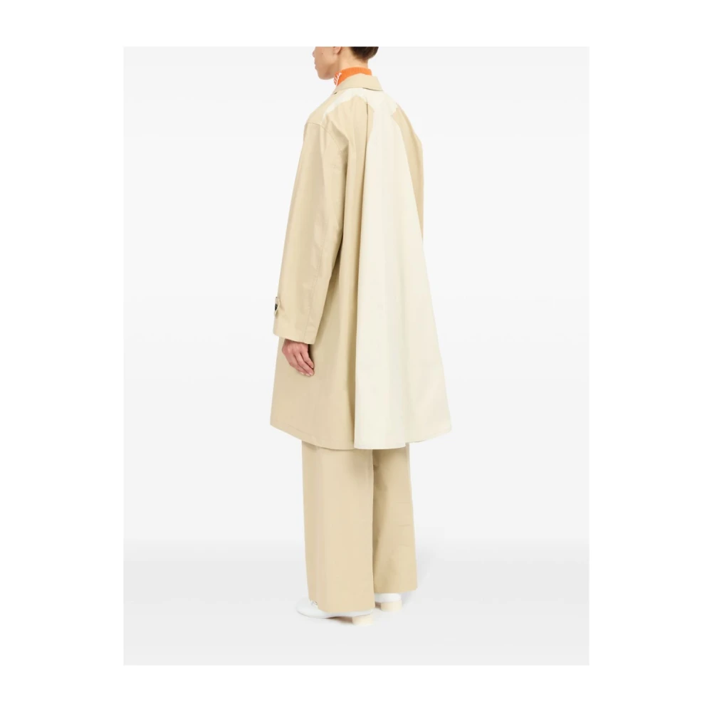 MM6 Maison Margiela Klassieke enkelrijdige jas Beige Dames
