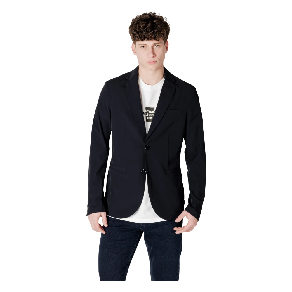 Armani Exchange Uomo Nero Giacche, L, New,