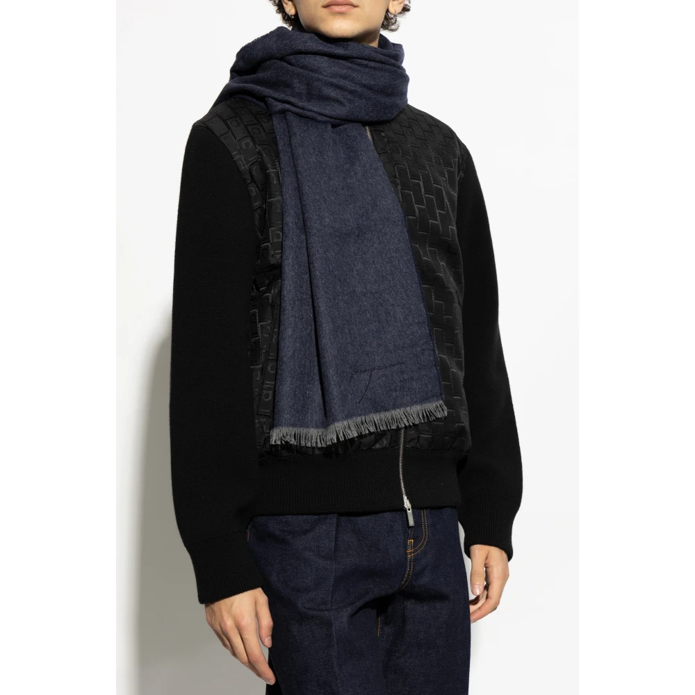 Salvatore Ferragamo Kasjmier sjaal Blue Heren