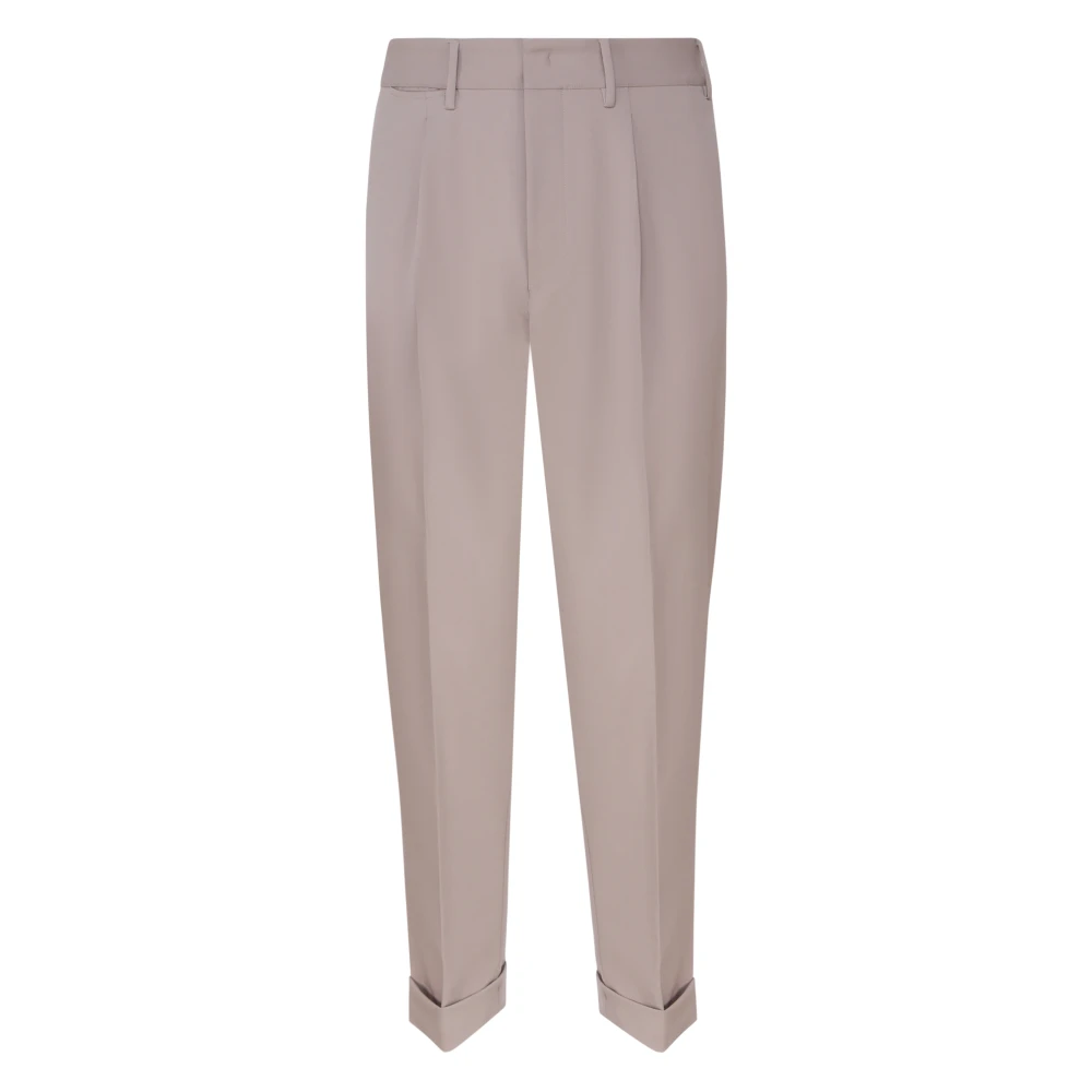 Mauro Grifoni Taupe Broek met Manchetten en Zakken Beige Heren