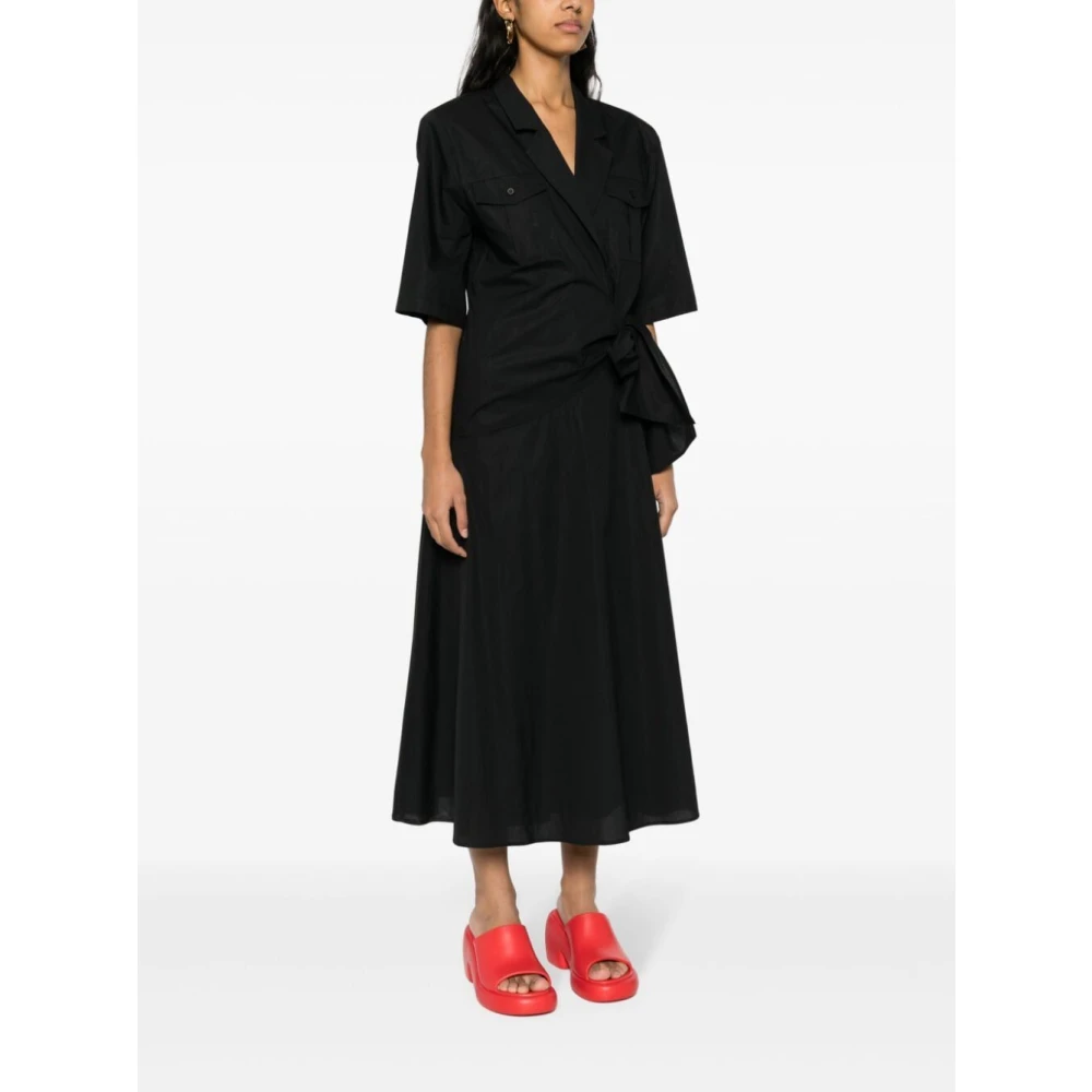 Msgm Zwarte Elegante Jurk voor Vrouwen Black Dames