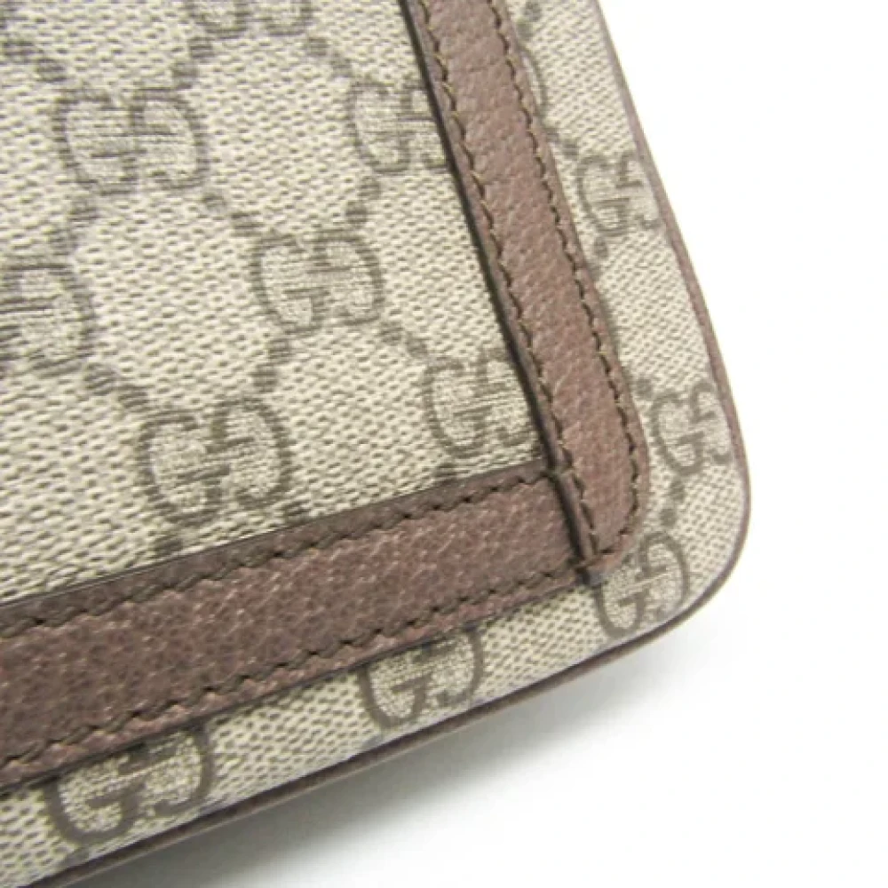 Gucci Vintage Pre-owned Plastic shoulder-bags Beige Dames