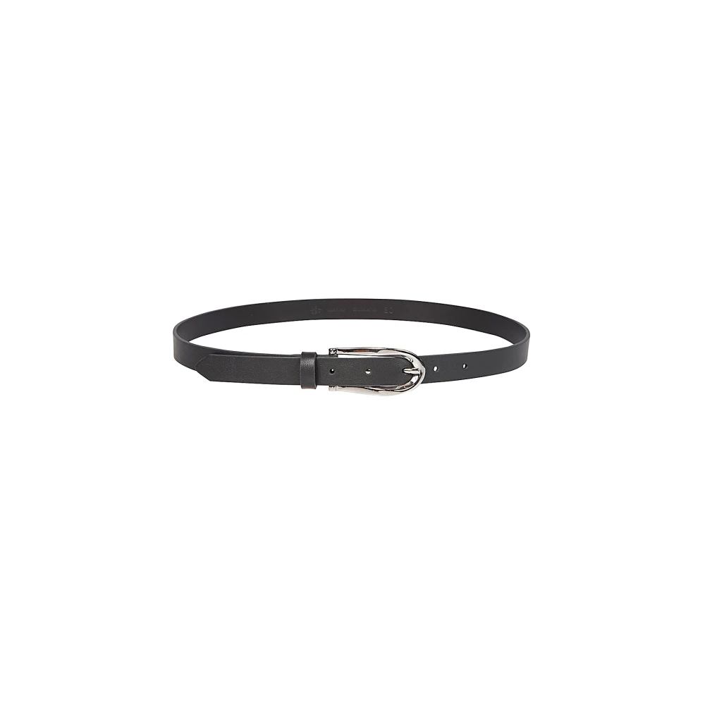 Eleventy Women's Black Belts, 95 Cm, Nappa Leather Belt With Nickel-Free Buckle