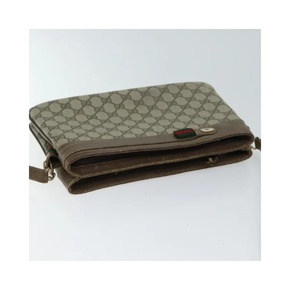 Gucci Vintage Pre-owned Canvas gucci-bags Beige Dames