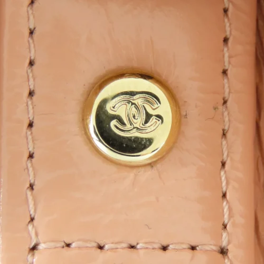 Chanel Vintage Pre-owned Leather chanel-bags Beige Dames