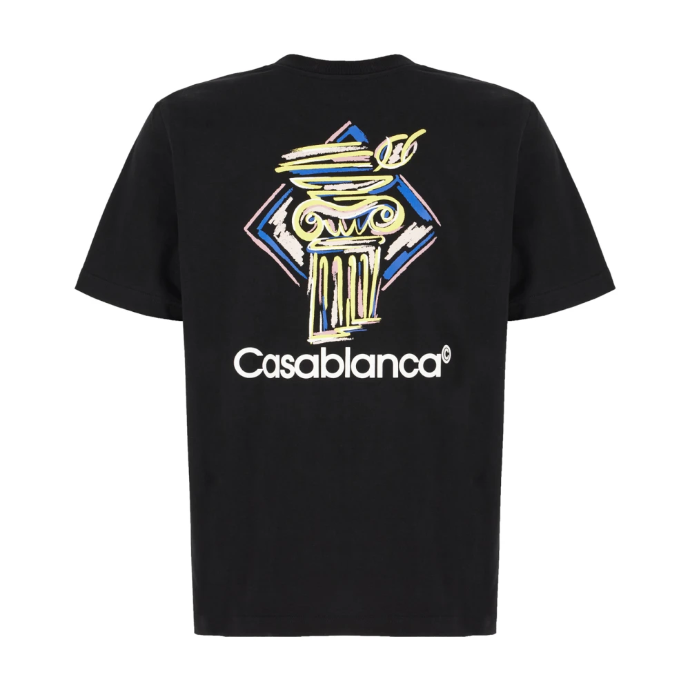 Casablanca Casual Katoenen T-Shirt Black Heren