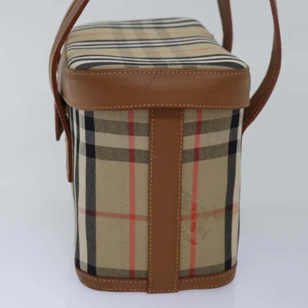 Burberry Vintage Pre-owned Canvas handbags Beige Dames