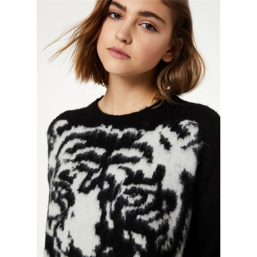 Liu Jo Zachte Trui met Tijgerprint Multicolor Dames