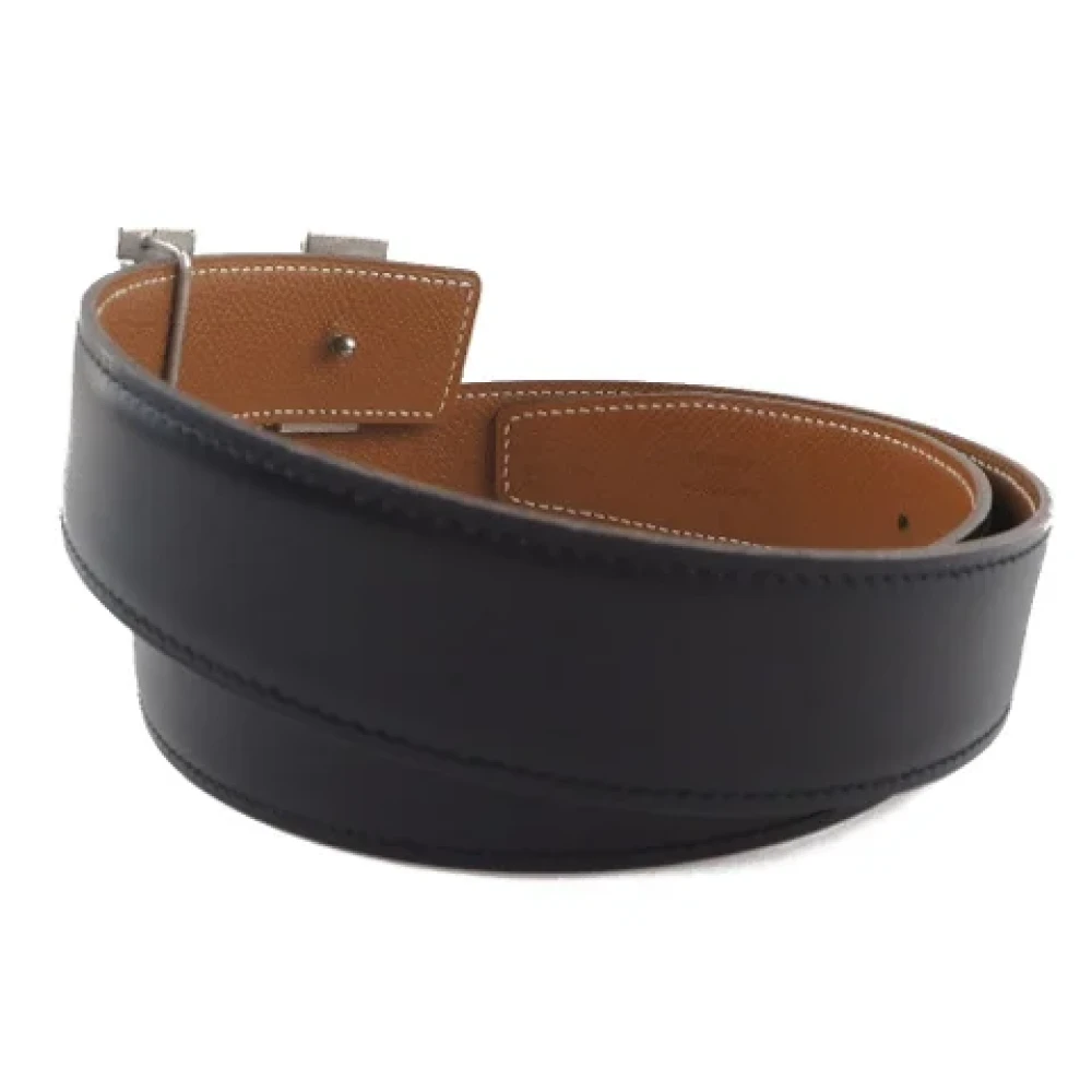 Hermès Vintage Pre-owned Leather belts Black Dames