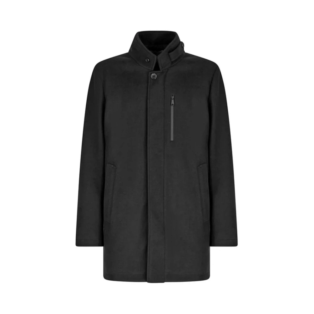 Geox Ademende Polyesterjas Monreale Stijl Black Heren