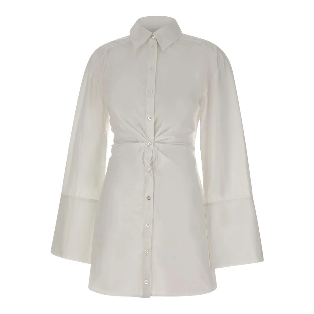 Rotate Birger Christensen Women's White Dresses - Shirt Dresses - Xs - Dresses