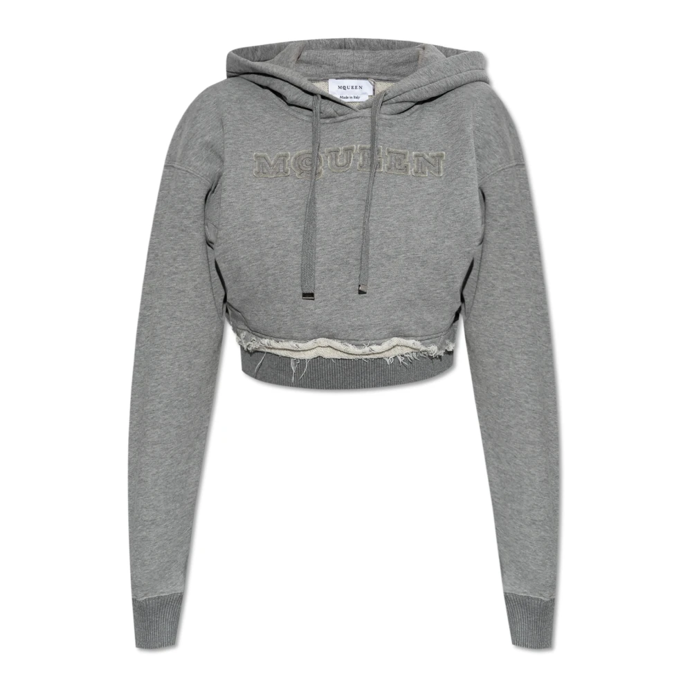 Alexander mcqueen Hoodie Gray Dames
