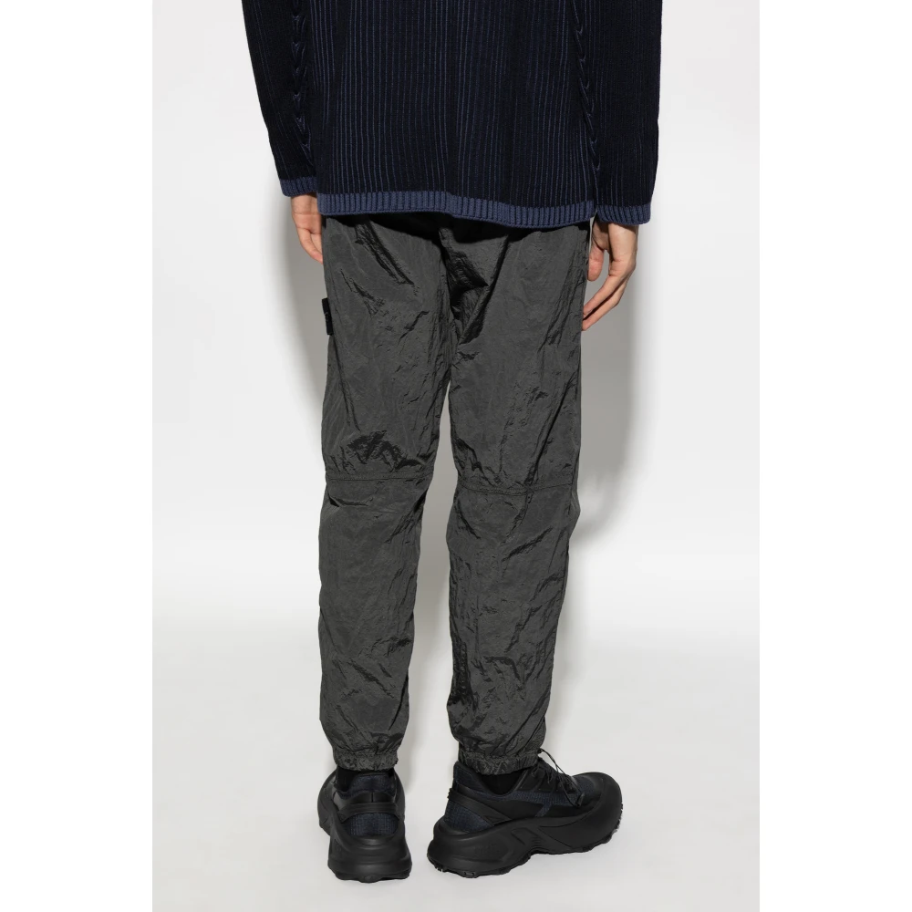 Stone Island Broek met logo Gray Heren