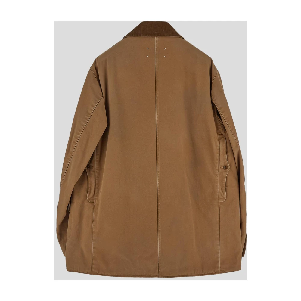 Maison Margiela Stijlvolle Katoenen Jas Beige Heren