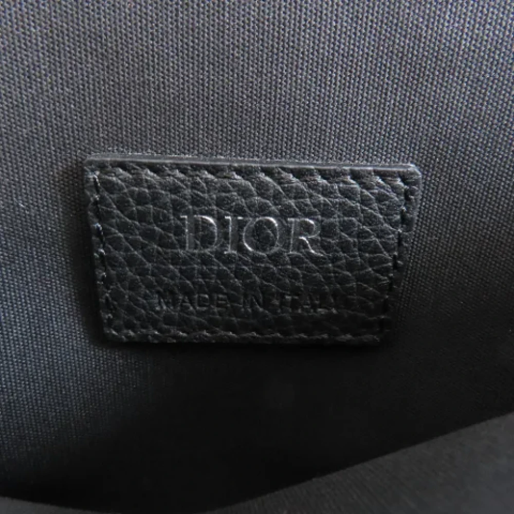 Dior Vintage Pre-owned Leather shoulder-bags Black Dames