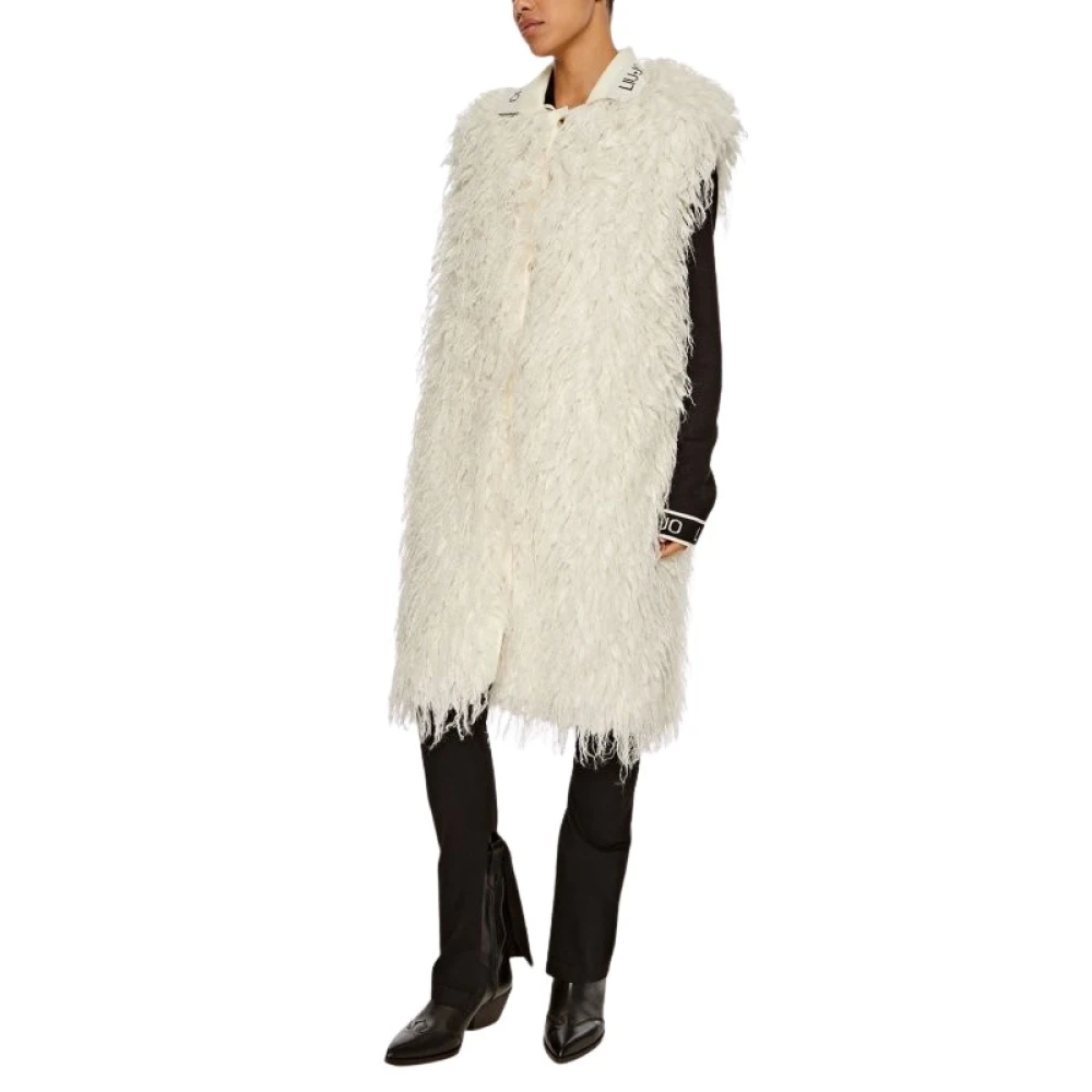 Liu Jo Vrouw Wit Mouwloze Gilet