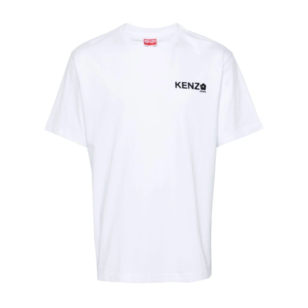 Kenzo Bloemmotief T-shirts en Polos White Heren