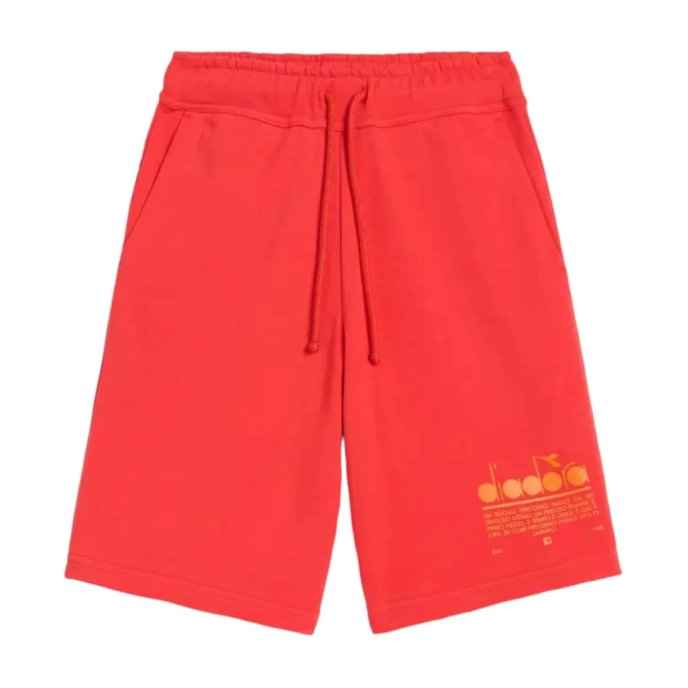 Diadora Bermuda Shorts voor Heren Red Heren