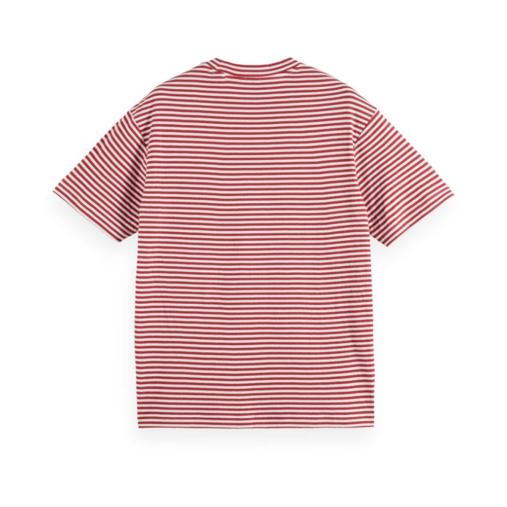 Scotch & Soda Dubbelzijdige Jersey Zak T-shirt Red Heren