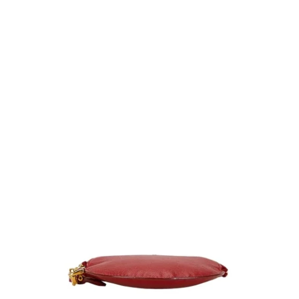 Prada Vintage Pre-owned Leather wallets Red Dames